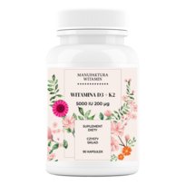 Manufaktura Witamin - Witamina D3 + K2 5000 IU 200 μg 90 kapsułek Inna marka