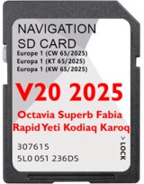 SD-kaart GPS-navigatie Europa 2022 V12 - Database Q3.2020 - D43BD04