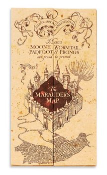 Mapa Harry Potter Mapa Huncwotów Maruderów replika 1:1 174,5x39,5 cm - Grupo Erik