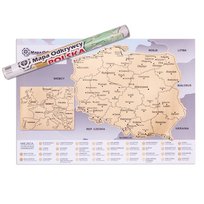 Mapa Odkrywcy Polska Zdrapka Podróżnika Prezent Froster