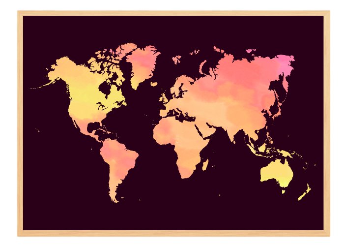 Mapa Świata Plakat - 40x50 cm - Inna marka | Sklep EMPIK.COM