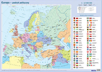 Mapa w tubie: Europa - polityczna - Opracowanie zbiorowe