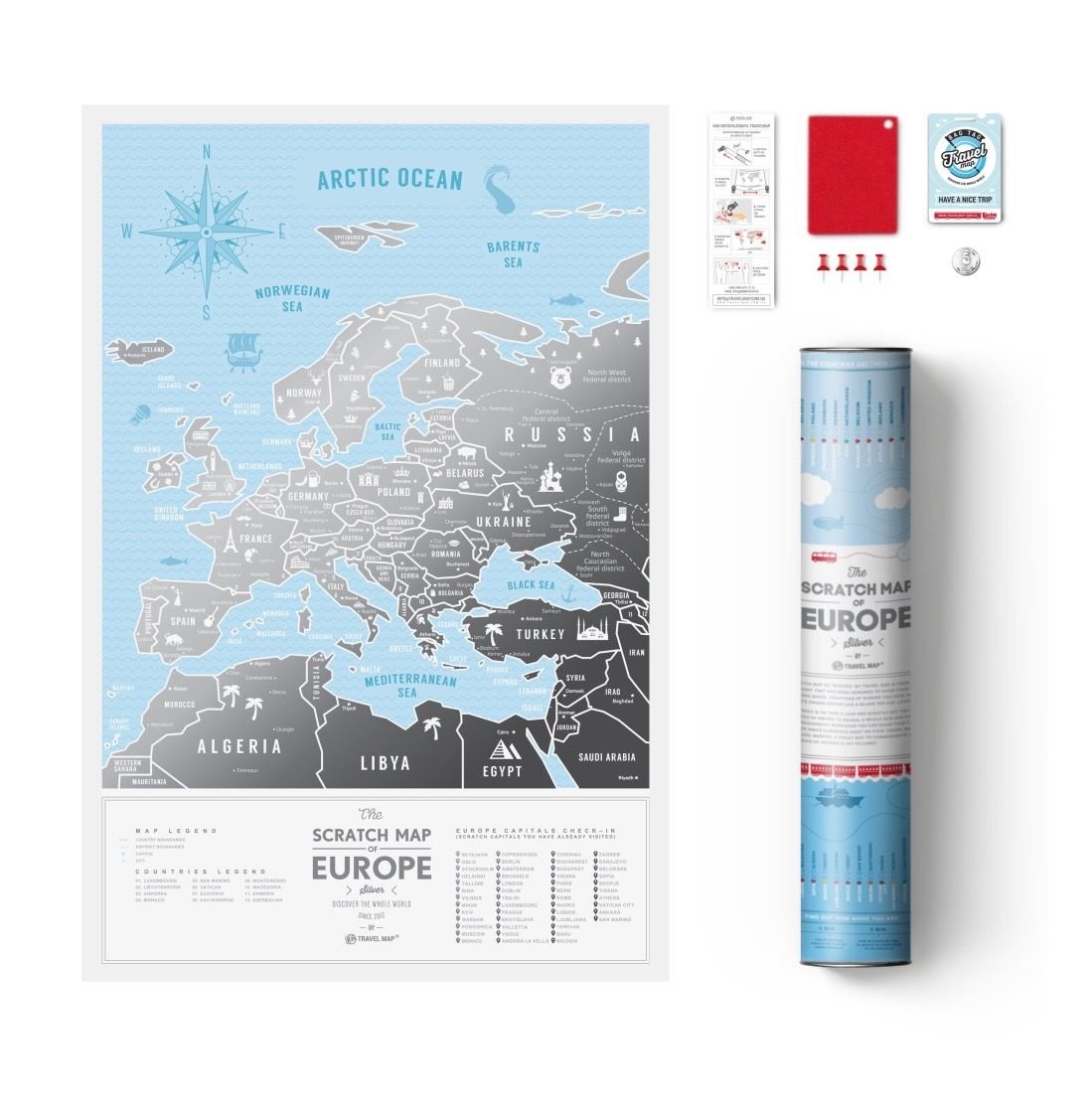 Mapa zdrapka 1DEA.me Travel Europa-Zdjęcie-0