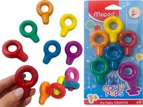 MAPED MOJE Pierwsze Kredki 6 INTENSYWNYCH kolorów NAUKA Rysowania Maped
