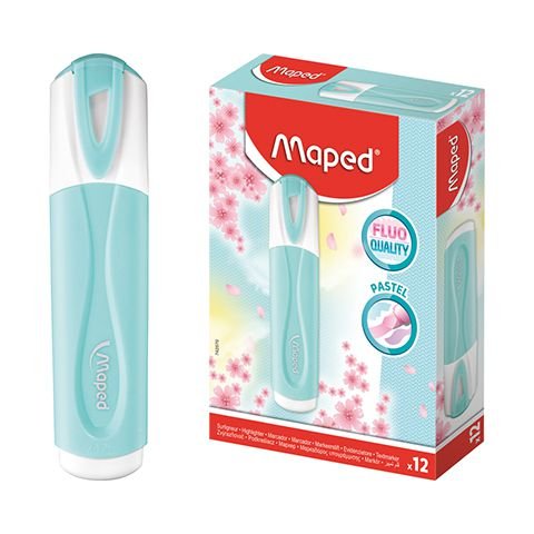 Maped Zakreślacz Fluo Peps pastel turkusowypudełko - Maped | Sklep ...
