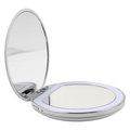 Maquillage, Lusterko kieszonkowe z regulowanym podświetleniem LED (USB), białe - AILORIA
