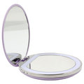 MAQUILLAGE, Lusterko kieszonkowe z regulowanym podświetleniem LED (USB), fiolet - AILORIA
