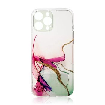Marble Case etui do iPhone 12 Pro żelowy pokrowiec marmur miętowy - 4kom