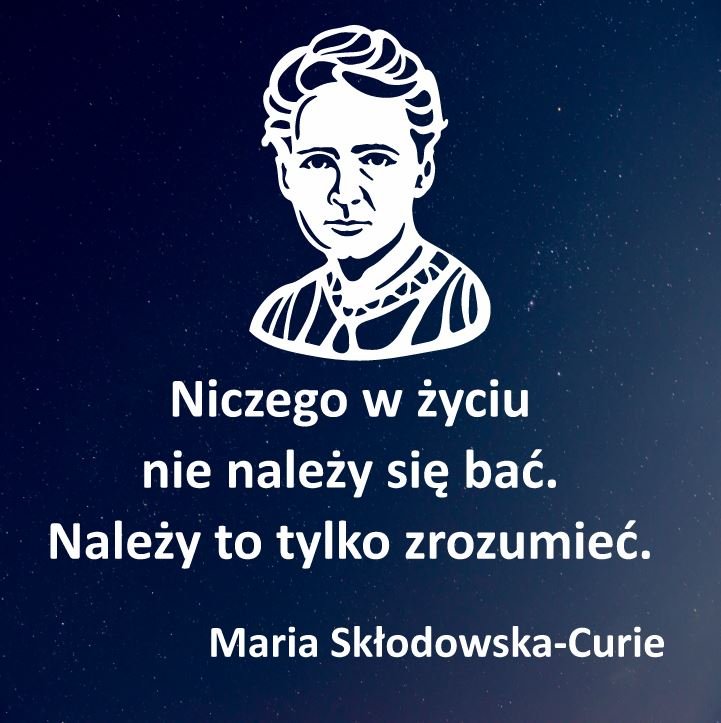 MARIA SKŁODOWSKA-CURIE: CYTAT- WYCINANKA Z KARTONU Standard - Inna ...