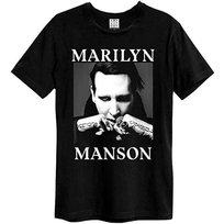 Marilyn Manson: Marilyn Manson Fists Amplified Vintage Black Small T Shirt 