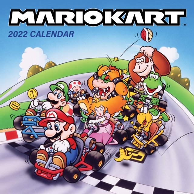 Mario Kart 2022 Wall Calendar Nintendo Książka w Sklepie