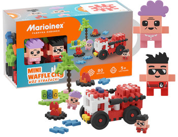 Marioinex Klocki Mini Wafle - Wóz Strażacki 80 Elementów - Marioinex