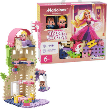 Marioinex Wafle Mini Księżniczka Wieża Fantazji, Princess, 148 El, 2 Fig - Marioinex