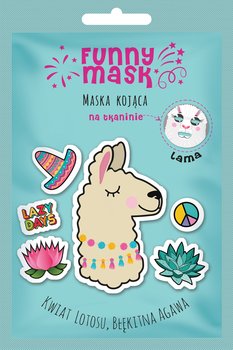 Marion, Funny Mask, maseczka na tkaninie kojąca Lama, 1 szt. - Marion