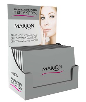 Marion, Mat Express, bibułki matujące z pudrem, 6x100 szt. - Marion