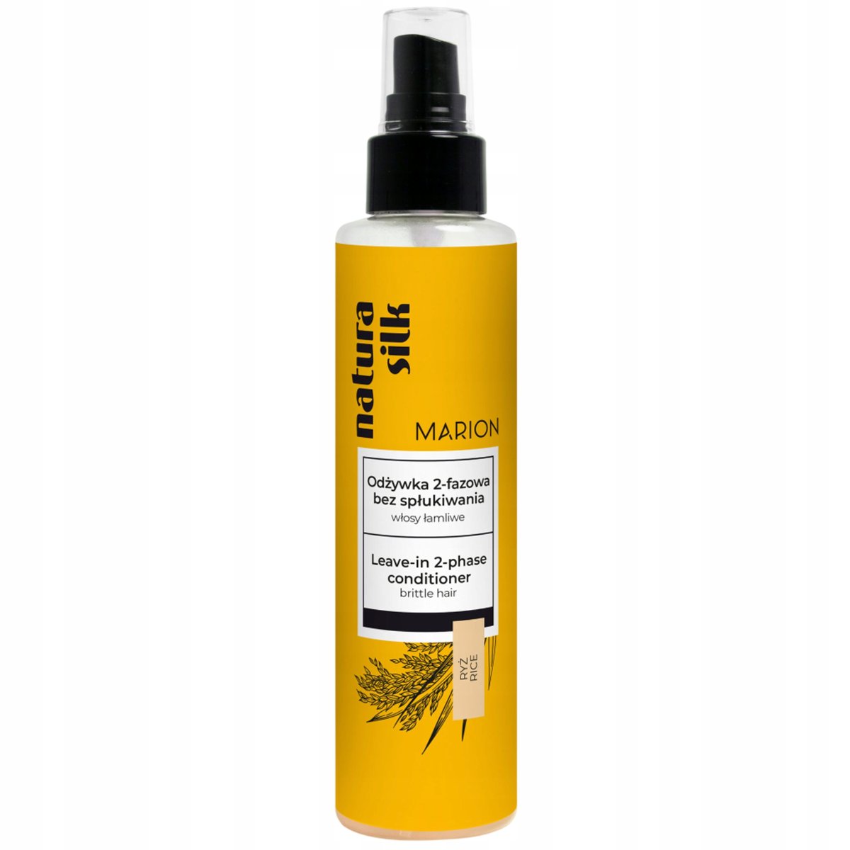 Marion, Natura Silk, odżywka do włosów łamliwych i z rozdwojonymi końcówkami, 150 ml-Zdjęcie-0