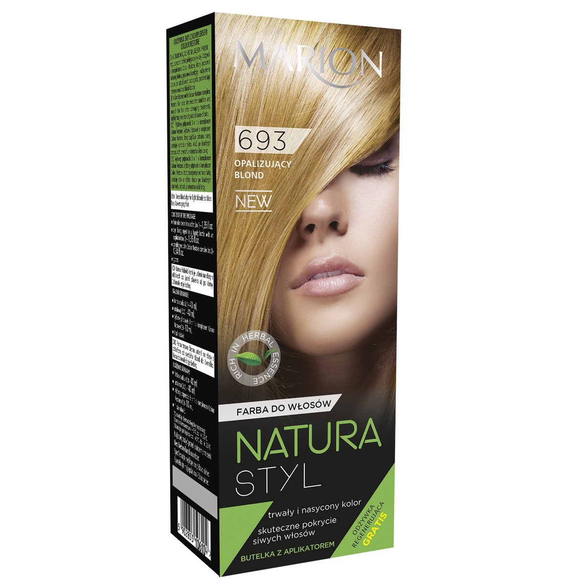 Фото - Фарба для волосся NATURA Marion,  Styl, farba do włosów 693 Opalizujący Blond, 95 ml 