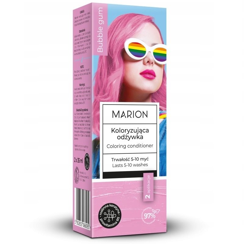 Zdjęcia - Szampon Marion, Odżywka koloryzująca 5-10 myć Bubble Gum, 70 ml