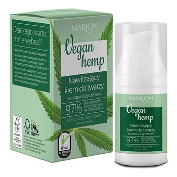 Marion Vegan Hemp Krem nawilżający na dzień i noc Konopia & Jęczmień 30ml - Marion