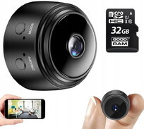 MARK1 KAMERA mini szpiegowska bezprzewodowa USB K01 (czarna) + KARTA 32GB MARK1