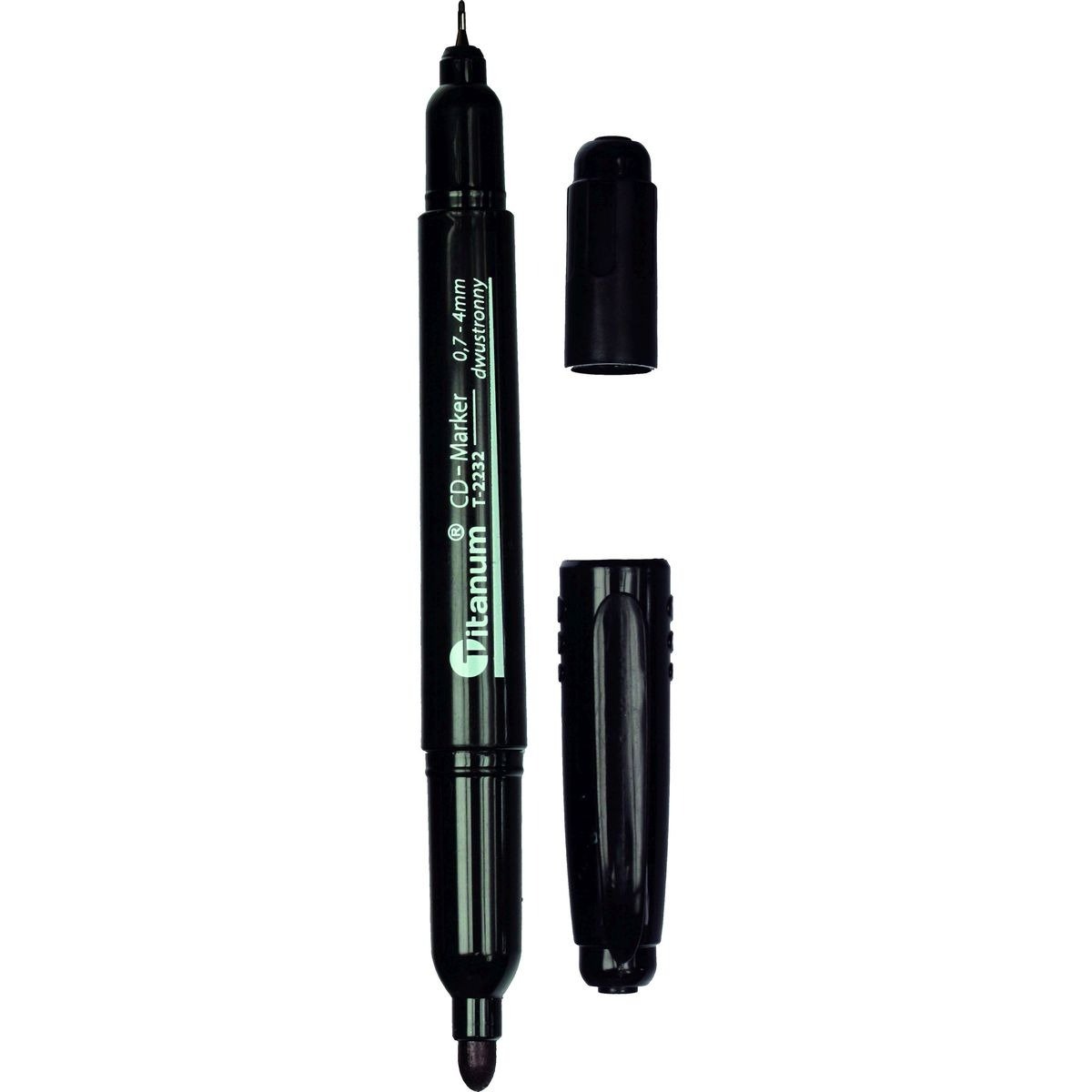Marker CD/DVD permanentny dwustronny 0,7 mm/4 mm Titanum - Titanum ...