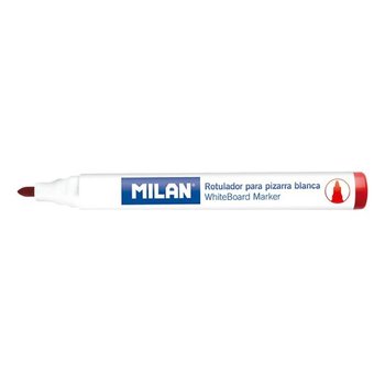 Marker do tablic z okrągłą końcówką, czerwony - Milan