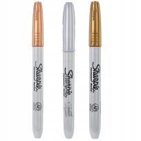 Marker permanentny metaliczny Sharpie 3 szt. złoty srebrny miedziany