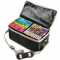 Markery Alkoholowe Dwustronne Zestaw 204Szt Torba