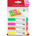 Markery do tkanin, 4 kolory neonowe, Faber-Castell - Faber-Castell