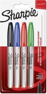 Markery Sharpie Fine 4 kolory (czarny, niebieski, czerwony, zielony) - 1985858 - Sharpie
