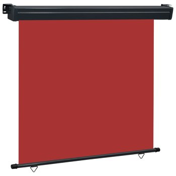 Markiza boczna na balkon VIDAXL, czerwona, 170x250 cm - vidaXL