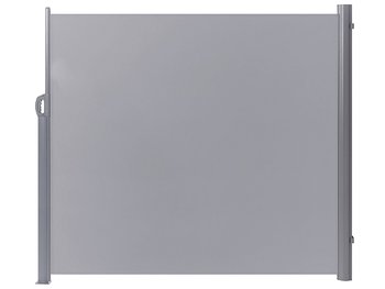 Markiza boczna zwijana 180 x 300 cm jasnoszara DORIO - Beliani