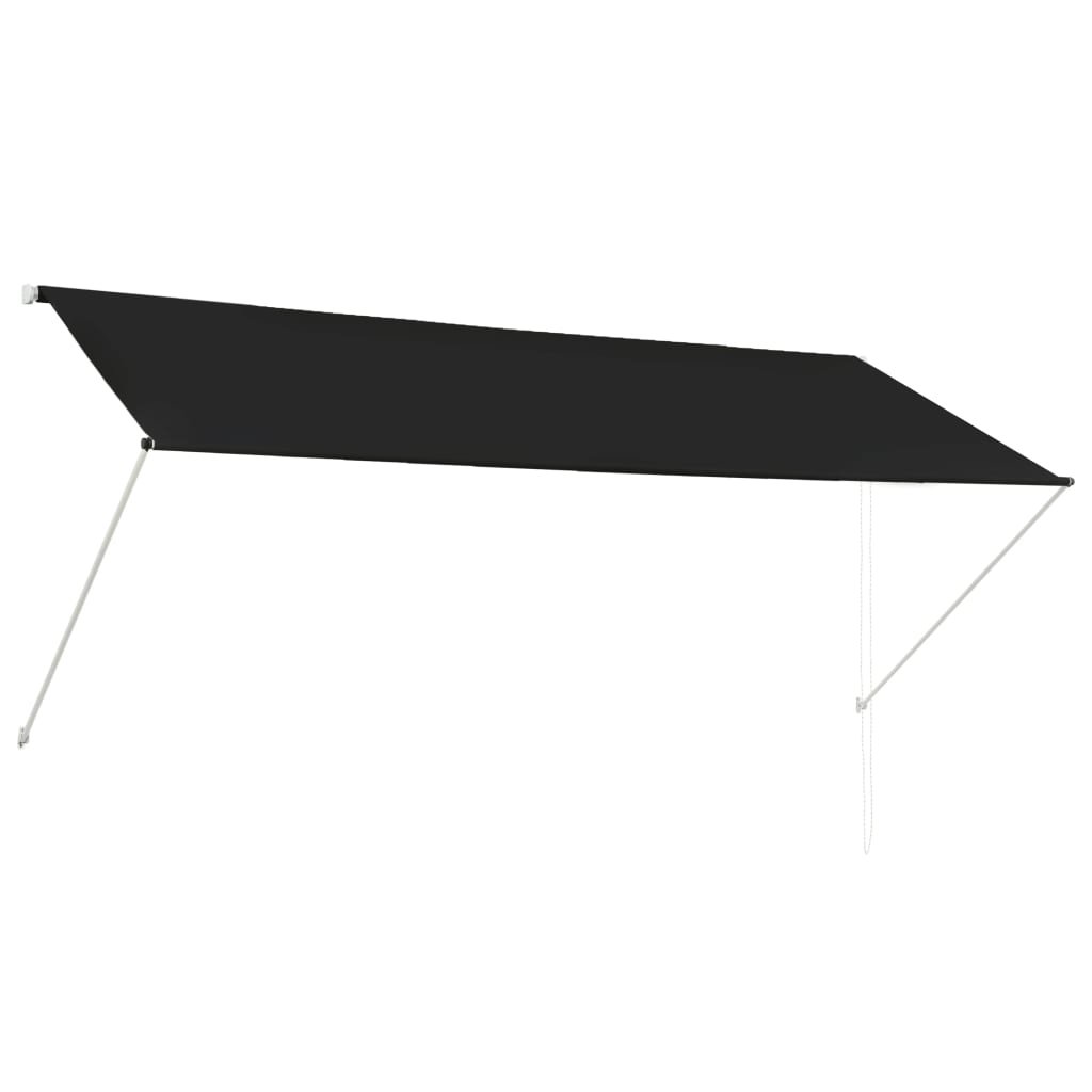 Markiza vidaXL, ręczna, antracytowa, 300x150 cm