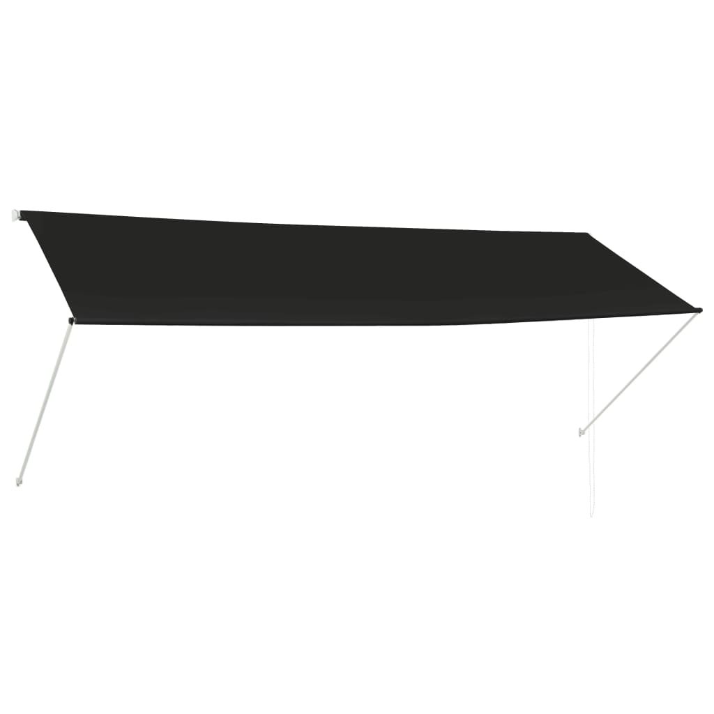 Markiza vidaXL, ręczna, antracytowa, 350x150 cm