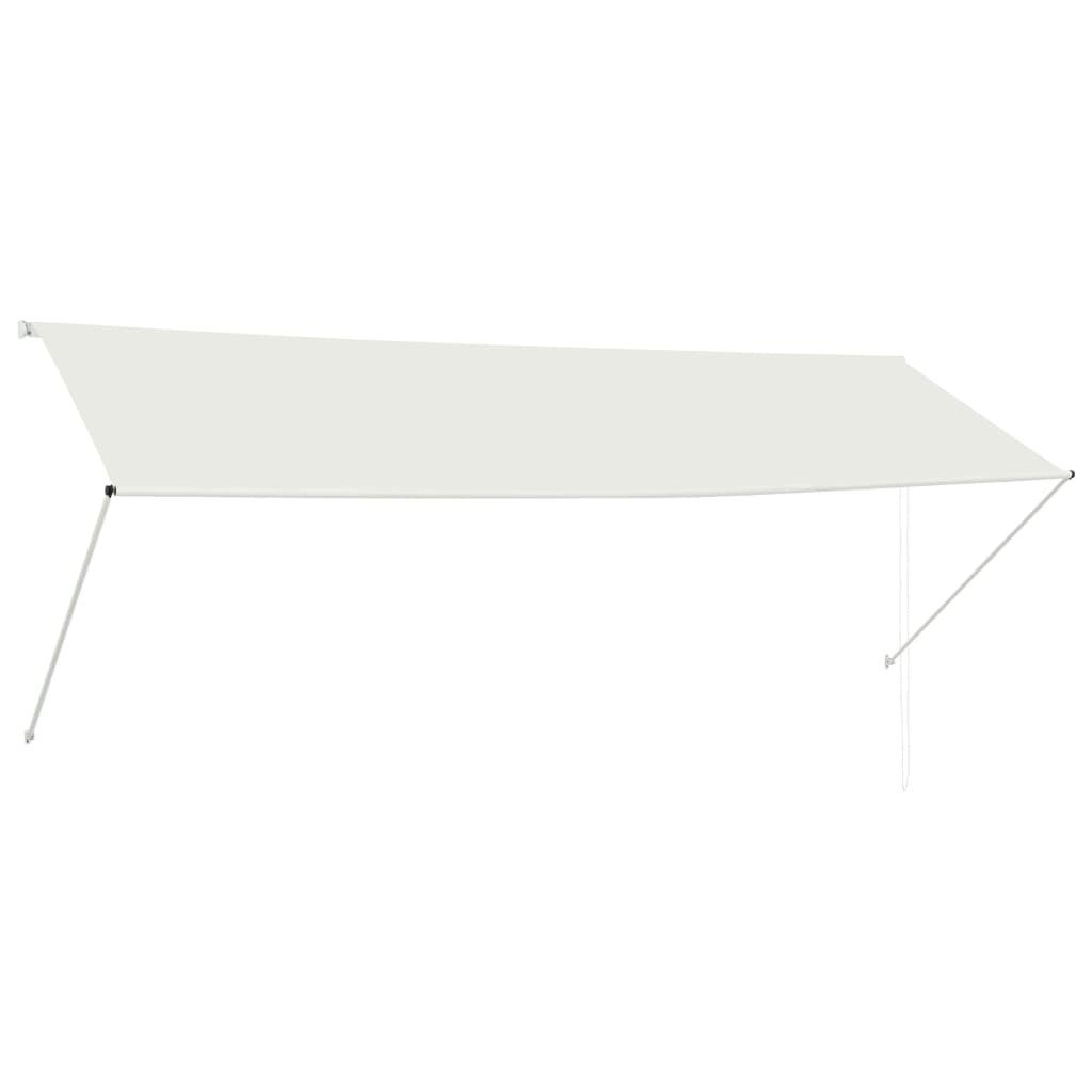 Markiza VIDAXL, ręczna, kremowa, 350x150 cm