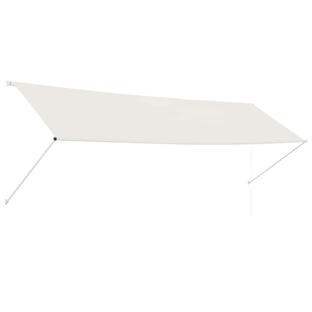 Markiza VIDAXL, ręczna, kremowa, 400x150 cm