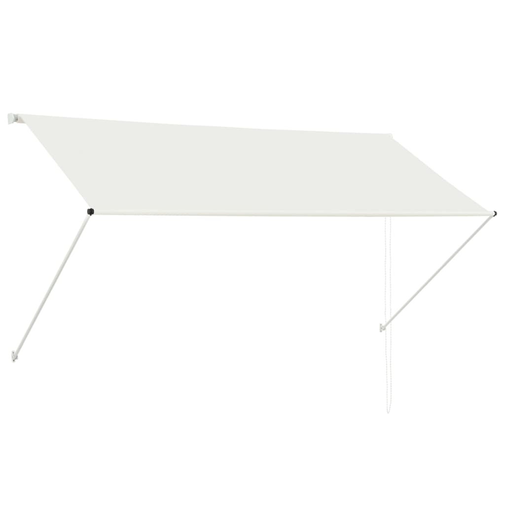 Markiza zwijana vidaXL, kremowa, 250x150 cm