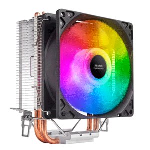 MARSGAMING MCPUARGB Radiator procesora RGB, 2 rurki cieplne HCT, TDP 130 W, PWM cichy - mars gaming