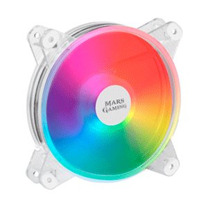 MARSGAMING MFD, wentylator 120 mm RGB, wyjątkowo cichy 14 dB, Molex, przezroczysty - mars gaming