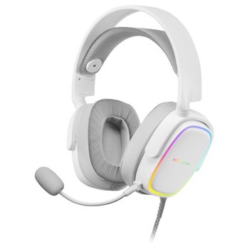 MARSGAMING MHAXW Blanco, Aurculares RGB Multiplataforma + mikrofon dodatkowy, 53 mm HIFI - mars gaming