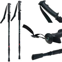 MARTOM, Kije Nordic Walking regulowane, różnokolorowy, 65-135, cm MARTOM