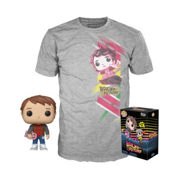 Marty with Hoverboard - Back to the Future + T-Shirt Rozm: XL - Funko POP #76 (1)
