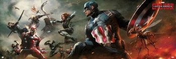 Marvel Captain America Civil War - plakat 158x53 cm - Grupo Erik