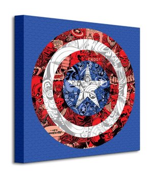 Marvel Captain America Shield Collage - obraz na płótnie - Pyramid Posters