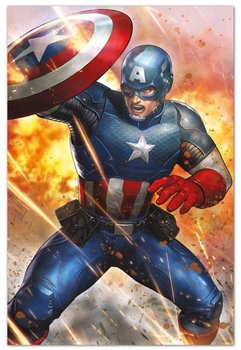 Marvel Captain America Under Fire - plakat - Grupo Erik
