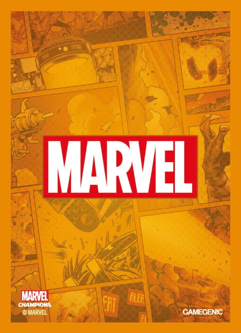 Marvel Champions Art Sleeves (66 mm x 91 mm) Orange 50+1 szt., Gamegenic
