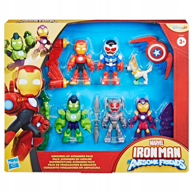 Marvel Iron Man and his Awesome Friends Iron Armor-actiefigurenpakket, actiefigurenset