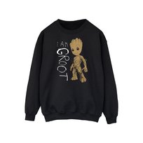 Marvel Męska Bluza Guardians Of The Galaxy I Am Groot Scribbles (XL 8,5-9 / Czarny) Marvel
