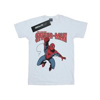 Marvel Męska Koszulka Spider-Man Leap (S (52-55 Cm) / Ciepły Biały) Marvel