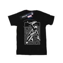 Marvel Męska Koszulka Z Sylwetką Daredevil (S (52-55 Cm) / Czarny) Marvel